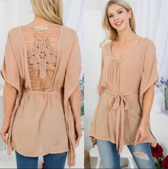 Crochet Kimono Top - Picture 2 of 4